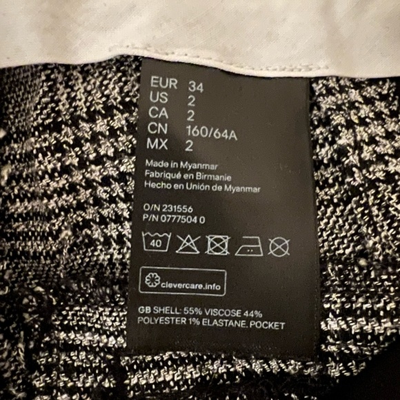 H&M plaid work trousers - Picture 1 of 4